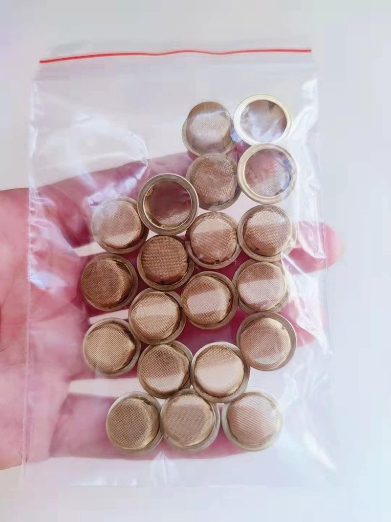 IBETTERN 20 Pack Brass Pipe Screens 1/2 inch Metal Bowl Screen for Pipes - Image 4